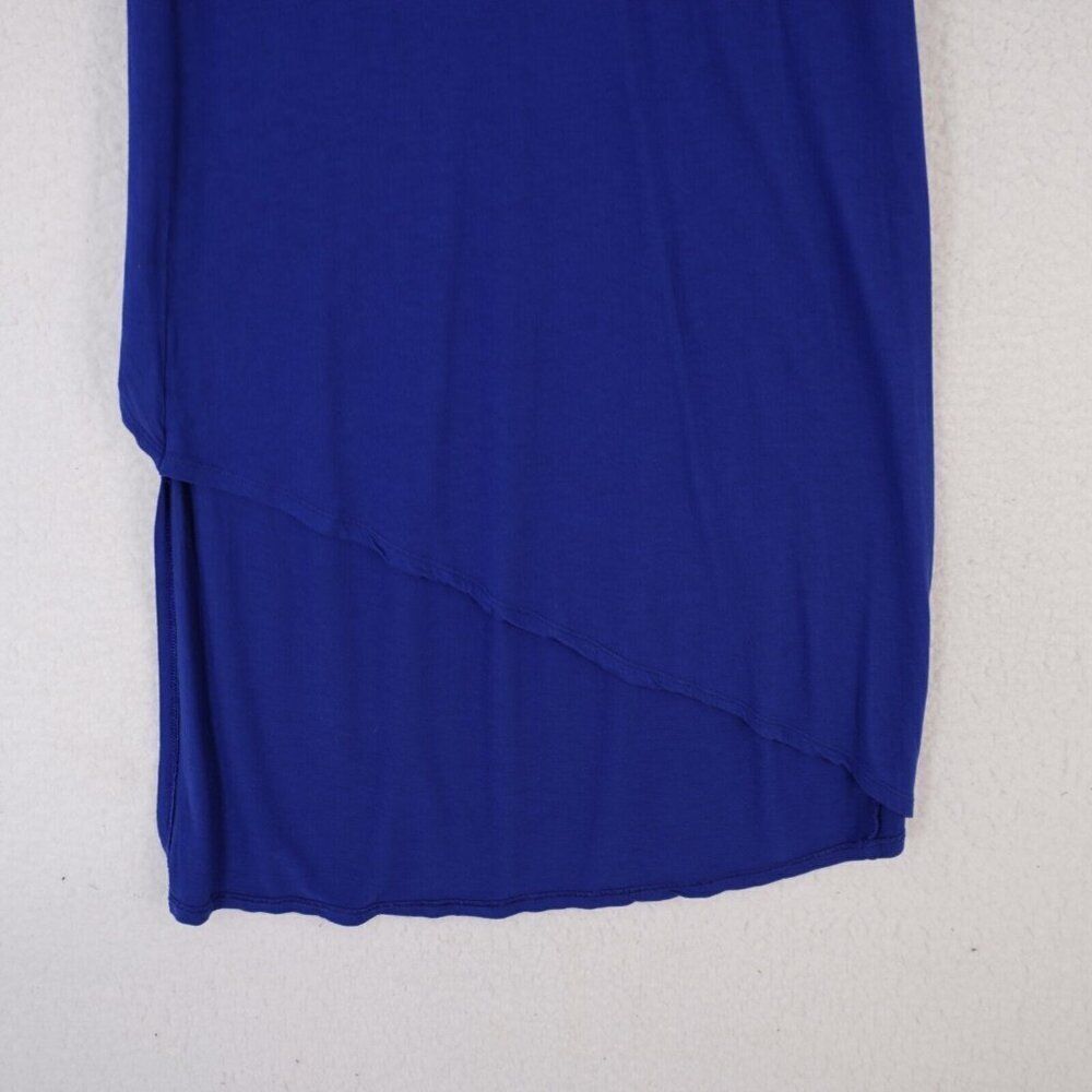 BCBGMAXAZRIA Royal Blue Layered Dress Medium Scoop Neck Maxi‎ Full Length - Picture 2 of 9